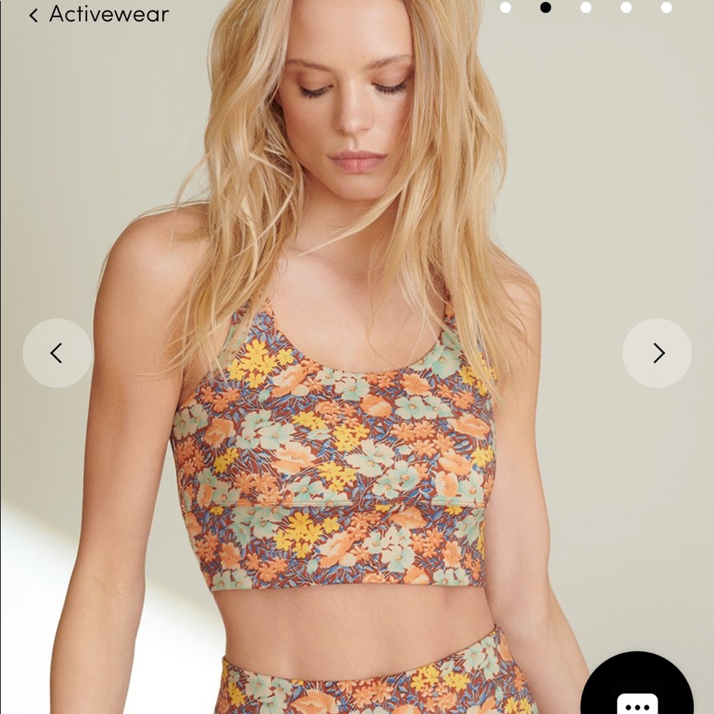NWT Veronica Beard floral sports bra